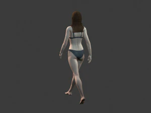 beautiful woman -rigged and animated character for unreal engine 3D Model
