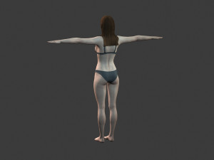 beautiful woman -rigged and animated character for unreal engine 3Dモデル