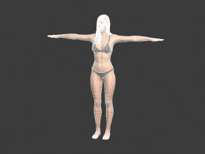 beautiful woman -rigged and animated character for unreal engine 3D Model