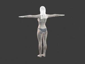 beautiful woman -rigged and animated character for unreal engine 3Dモデル