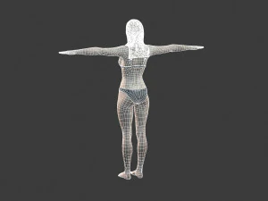 beautiful woman -rigged and animated character for unreal engine 3D Model