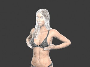 beautiful woman -rigged and animated character for unreal engine 3Dモデル