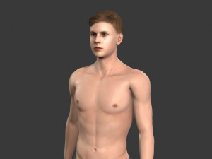 beautiful man -rigged and animated for unreal engine Modello 3D