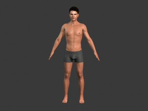 beautiful man -rigged and animated for unreal engine Model 3D