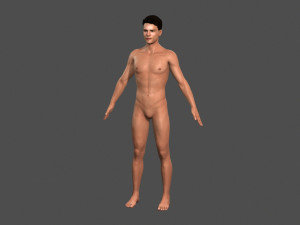 beautiful man -rigged and animated for unreal engine Modèle 3D