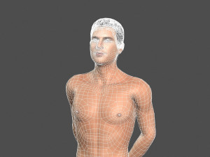 beautiful man -rigged 3d character Modèle 3D