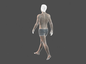 beautiful man -rigged 3d character Modèle 3D