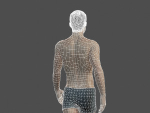 beautiful man -rigged 3d character Modèle 3D
