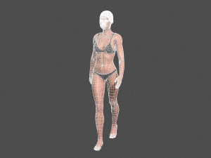 beautiful woman -rigged 3d character 3D Model