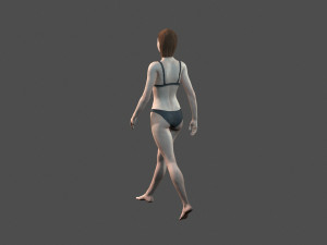 beautiful woman -rigged 3d character 3D Model