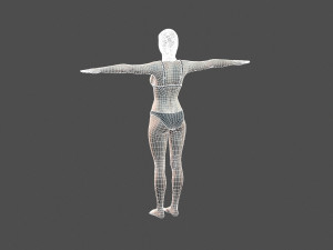 beautiful woman -rigged 3d character 3D Model