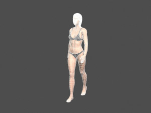beautiful woman -rigged 3d character 3D Model