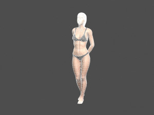 beautiful woman -rigged 3d character 3D Model