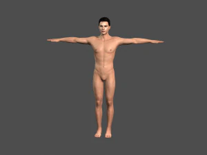 beautiful man -rigged and animated for unity 3D Model