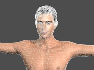 beautiful man -rigged and animated for unity 3D Model