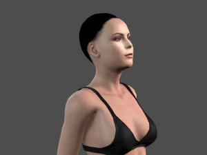 beautiful woman -rigged and animated for unity 3D Model