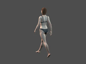 beautiful woman -rigged and animated for unity 3D Model