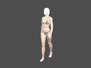 beautiful woman -rigged and animated for unity 3D Model