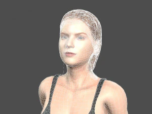 beautiful woman -rigged and animated for unity 3D Model
