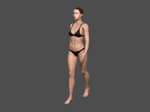 beautiful woman -rigged 3d character 3D Model