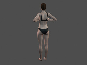 beautiful woman -rigged 3d character 3D Model