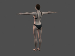 beautiful woman -rigged 3d character 3D Model
