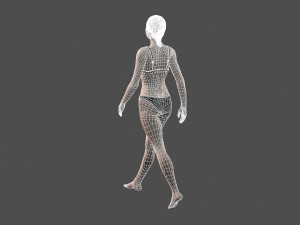 beautiful woman -rigged 3d character 3D Model