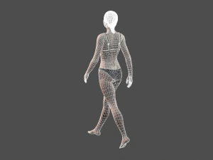 beautiful woman -rigged 3d character 3D Model