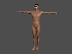 beautiful man -rigged 3d character 3D Model