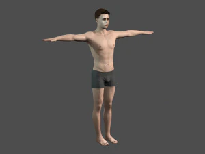 beautiful man -rigged 3d character 3D Model