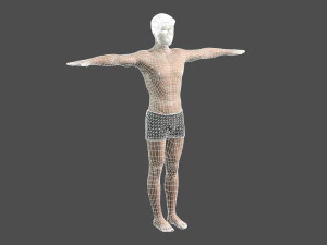 beautiful man -rigged 3d character 3D Model
