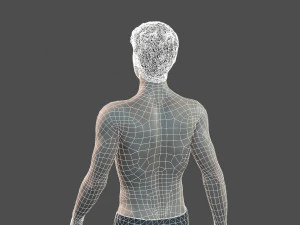 beautiful man -rigged 3d character 3D Model
