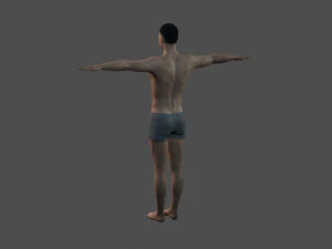 beautiful man -rigged and animated for unity 3D Model