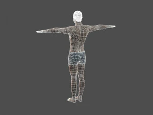 beautiful man -rigged and animated for unity 3D Model