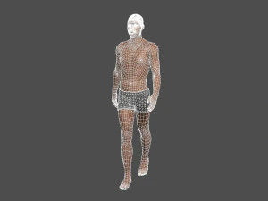 beautiful man -rigged and animated for unity 3D Model