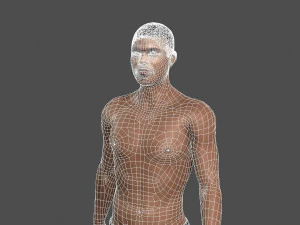beautiful man -rigged and animated for unity 3D Model