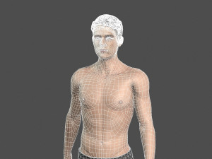beautiful man -rigged and animated for unity Modèle 3D