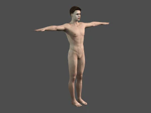 beautiful man -rigged and animated for unity 3D Model