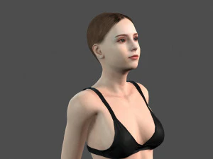 beautiful woman -rigged and animated for unity 3D Model
