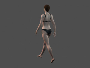 beautiful woman -rigged and animated for unreal engine 3D Model