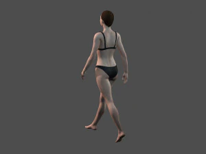 beautiful woman -rigged and animated for unreal engine 3D Model