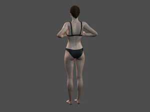 beautiful woman -rigged and animated for unreal engine 3D Model