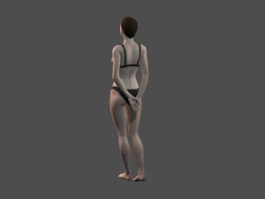 beautiful woman -rigged and animated for unreal engine 3D Model