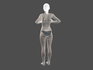 beautiful woman -rigged and animated for unreal engine 3D Model