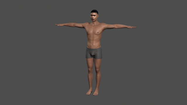 beautiful man -rigged and animated for unreal engine Model 3D .c4d .max .obj .3ds .fbx .stl .blend 