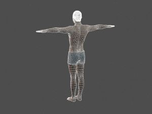 beautiful man -rigged and animated for unreal engine Model 3D