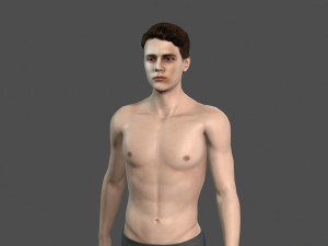 beautiful man -rigged and animated for unreal engine 3D Модель