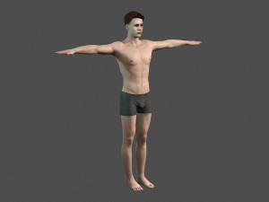 beautiful man -rigged and animated for unreal engine 3D Модель