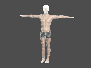 beautiful man -rigged and animated for unreal engine 3D Модель