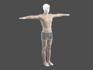 beautiful man -rigged and animated for unreal engine 3D Модель